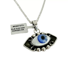 DIJE OJO AZUL GRANDE CON MARGEN