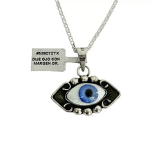 DIJE OJO AZUL GRANDE CON MARGEN