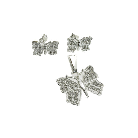 SET DE MARIPOSA - PLATA .925