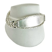 ESCLAVA ESLABÓN CUBANO CON PLACA BISELADA - PLATA .925