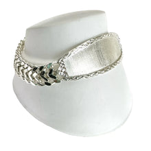 ESCLAVA ESLABÓN CUBANO CON PLACA BISELADA - PLATA .925