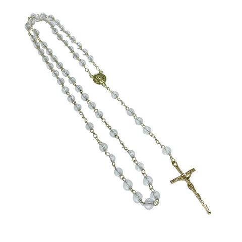 ROSARIO BOLA ACRI-PLÁSTICA TERMINADO DORADO