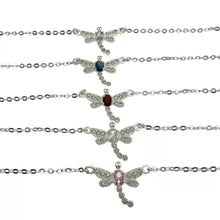 PULSERA LIBÉLULA - PLATA .925 - LILA
