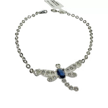 PULSERA LIBÉLULA - PLATA .925 - AZUL