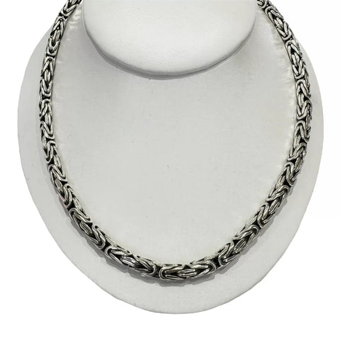CADENA PAVONADA BALI 5.5 mm - PLATA .925
