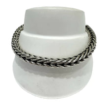 PULSO ESPIGA CUADRO PAVONADO - PLATA .925