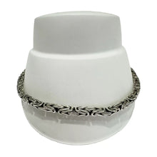 PULSO BALI PAVONADO 3 MM - PLATA .925