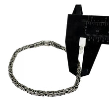 PULSO BALI PAVONADO 4 MM - PLATA .925