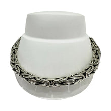 PULSO BALI PAVONADO - 23 cm x 5.5 mm - PLATA .925