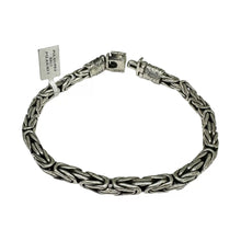 PULSO BALI PAVONADO - 23 cm x 5.5 mm - PLATA .925