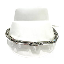 PULSO ESLABÓN LARGO PAVONADO - 23 cm - PLATA .925