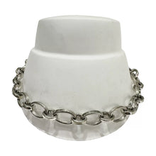 PULSO ESLABÓN OVAL PAVONADO - PLATA .925