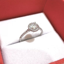 ANILLO CÍRCULO ZIRCONIA CON LATERALES - PLATA .925