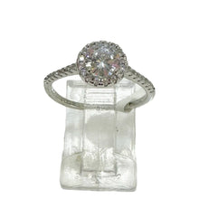 ANILLO CÍRCULO ZIRCONIA CON LATERALES - PLATA .925