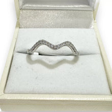 ANILLO ZIG ZAG ZIRCONIAS - PLATA .925