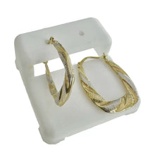 ARRACADA RECTANGULAR DETALLES ORO BLANCO - ORO 10 K