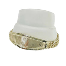 ESCLAVA PLACA OVALADA BISEL DIAMANTADO - ORO 10K