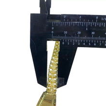 ESCLAVA PLACA OVALADA BISEL DIAMANTADO - ORO 10K