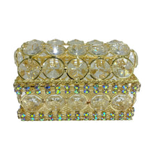 COFRE PARA LAZO CON OCTAGONAL GRANDE Y CADENA TORNASOL - DORADO