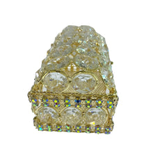 COFRE PARA LAZO CON OCTAGONAL GRANDE Y CADENA TORNASOL - DORADO