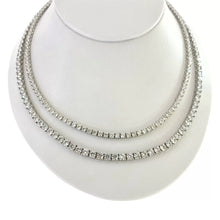 CADENA TENNIS ZIRCONIA 50 cm x 4 mm - PLATA .925