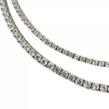 CADENA TENNIS ZIRCONIA 50 cm x 4 mm - PLATA .925