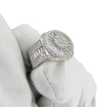 ANILLO CIRCULO BAGUETTES - PLATA .925