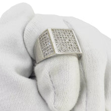 ANILLO CUADRO GRANDE PLANO - PLATA .925