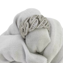 ANILLO CADENA GRANDE BAGUETTES - PLATA .925