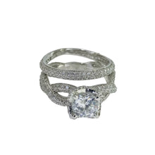 ANILLO ALIANZA ENLAZADO MONTADURA ESPECIAL  - PLATA .925