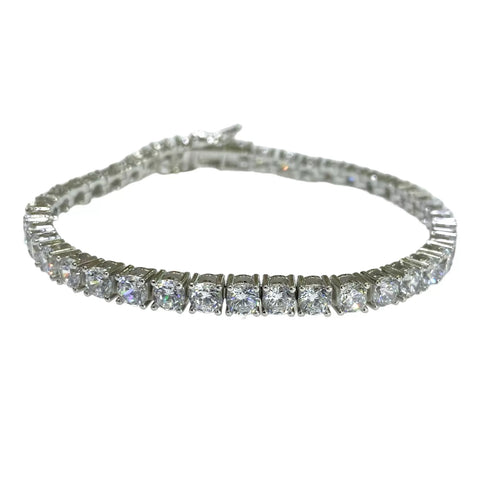 PULSO TENNIS ZIRCONIA 4 mm - PLATA .925