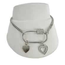 PULSERA BROCHE PARA DIJES MONTABLES - PLATA .925