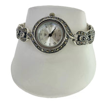 RELOJ MARQUESITA EXTENSIBLE TIPO HOJAS - PLATA .925