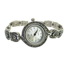 RELOJ MARQUESITA EXTENSIBLE TIPO HOJAS - PLATA .925