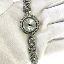 RELOJ MARQUESITA EXTENSIBLE TIPO HOJAS - PLATA .925
