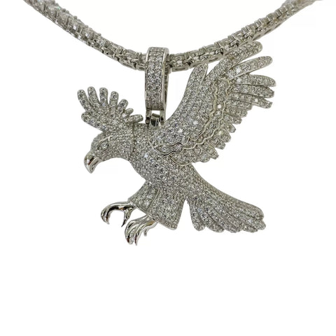 DIJE AGUILA LATERAL - PLATA .925