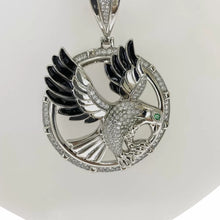 DIJE AGUILA EN CIRCULO - PLATA .925