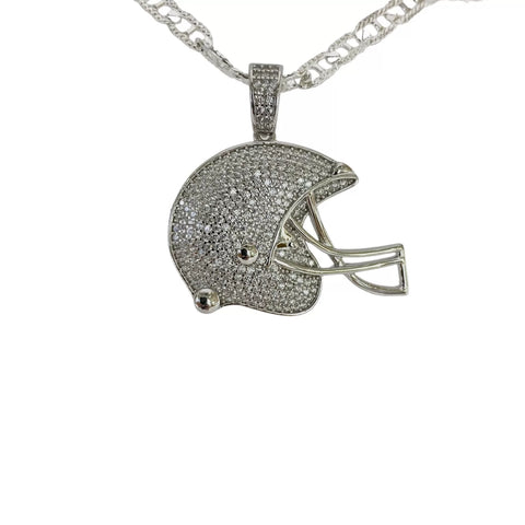 DIJE CASCO FUTBOL AMERICANO  - PLATA .925