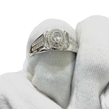 ANILLO OVAL CON CANALES LATERALES - PLATA .925