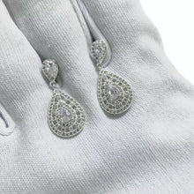 ARETE ELEGANTE DE FIESTA GOTA -  PLATA .925