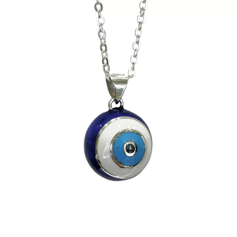DIJE LLAMADOR DE ANGEL EN FORMA DE OJO TURCO - PLATA .925