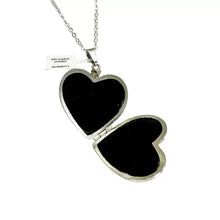 DIJE RELICARIO PORTA FOTOS CORAZÓN GRABADO EXTRA GRANDE - PLATA .925