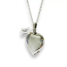 DIJE RELICARIO PORTA FOTOS CORAZÓN LISO EXTRA GRANDE - PLATA .925