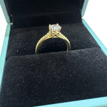 ANILLO MONTADURA PRINCESA CON ZIRCONIA CENTRAL - ORO 10K
