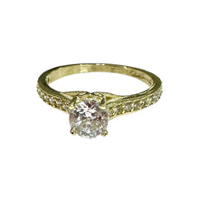 ANILLO MONTADURA PRINCESA CON ZIRCONIA CENTRAL - ORO 10K