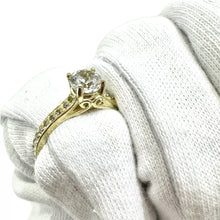 ANILLO MONTADURA PRINCESA CON ZIRCONIA CENTRAL - ORO 10K