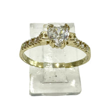 ANILLO MONTADURA CON ZIRCONIA CENTRAL CORAZÓN - ORO 10K