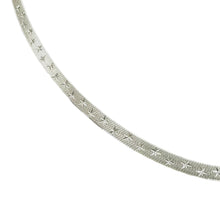 GARGANTILLA PLANCHADA DOBLE VISTA - PLATA .925