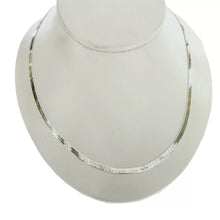 GARGANTILLA PLANCHADA DOBLE VISTA - PLATA .925