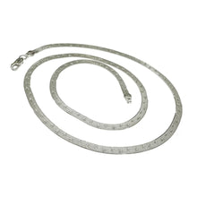 GARGANTILLA PLANCHADA DOBLE VISTA - PLATA .925